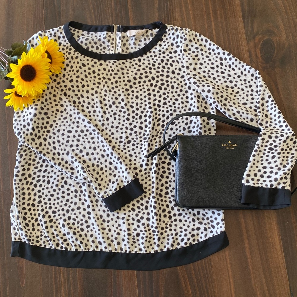 Loft Animal Print Top